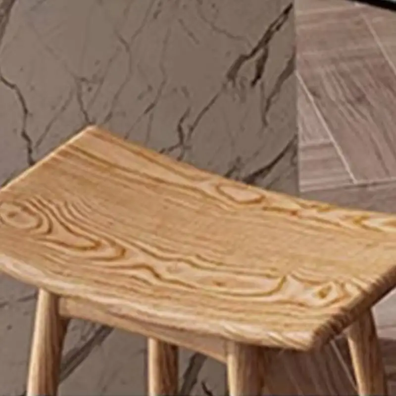 Японский декоративный барный стул с поддержкой спины - Фотография_5