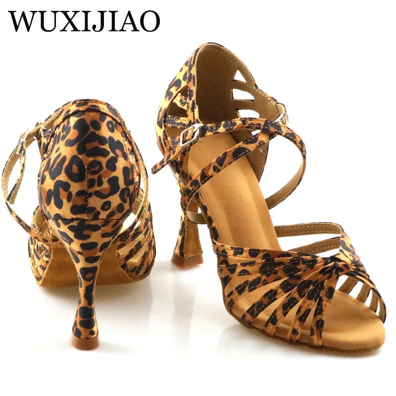 Wuxijiao классические туфли для латинских танцев с завязками - Фотография_5