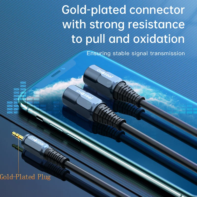 Choseal 3,5 мм до 2 xlr мужской кабель hi-fi 3 - Фотография_3