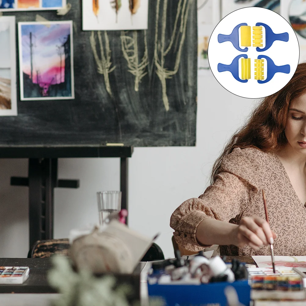 2 комплекта, детские губчатые ролики для рисования - Фотография_2