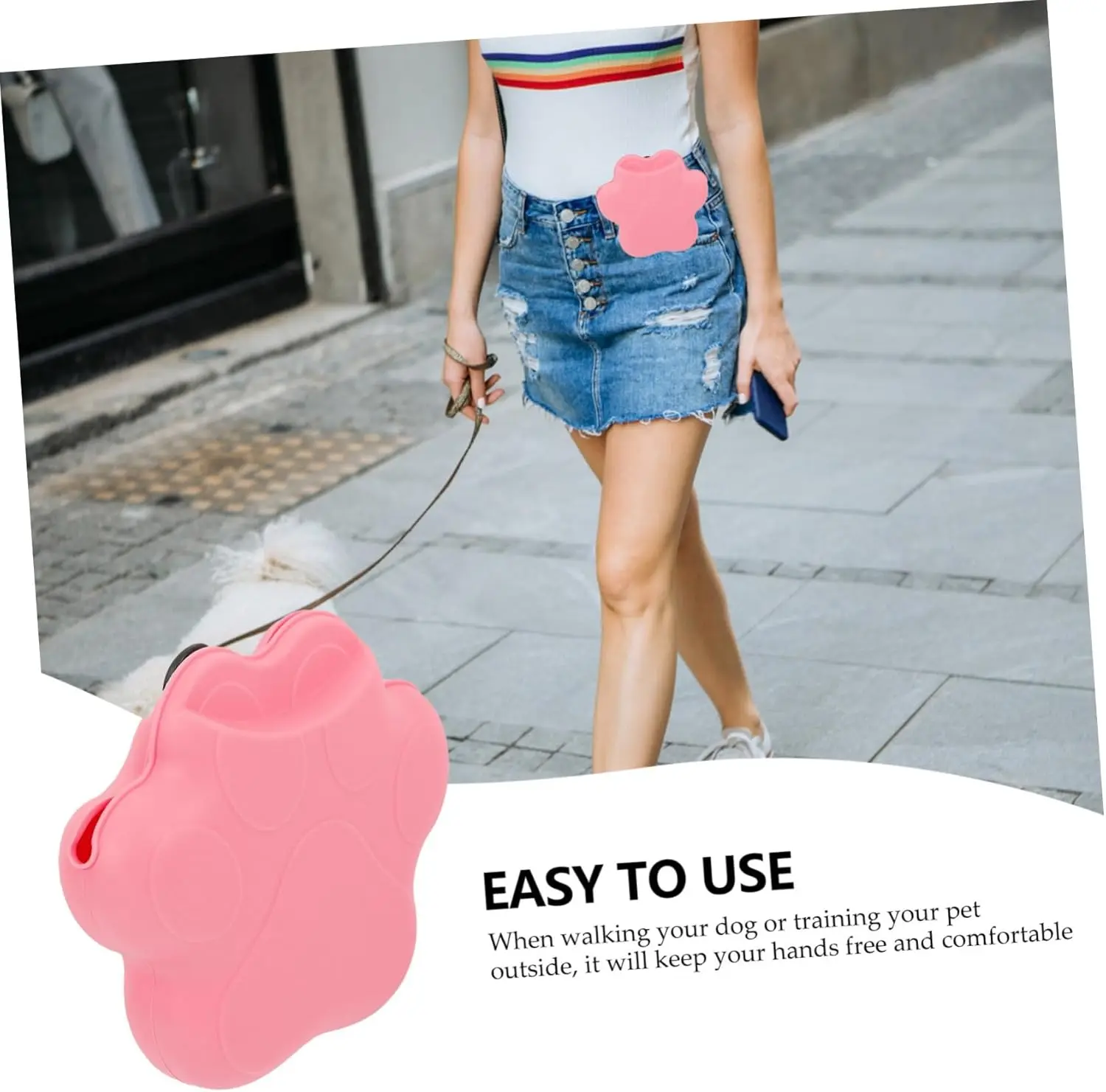 Силиконовая поясная сумка для лакомств для дрессировки собак - Фотография_2