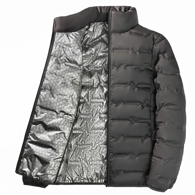 Зимний белый пуховик мужской графеновый - Фотография_6