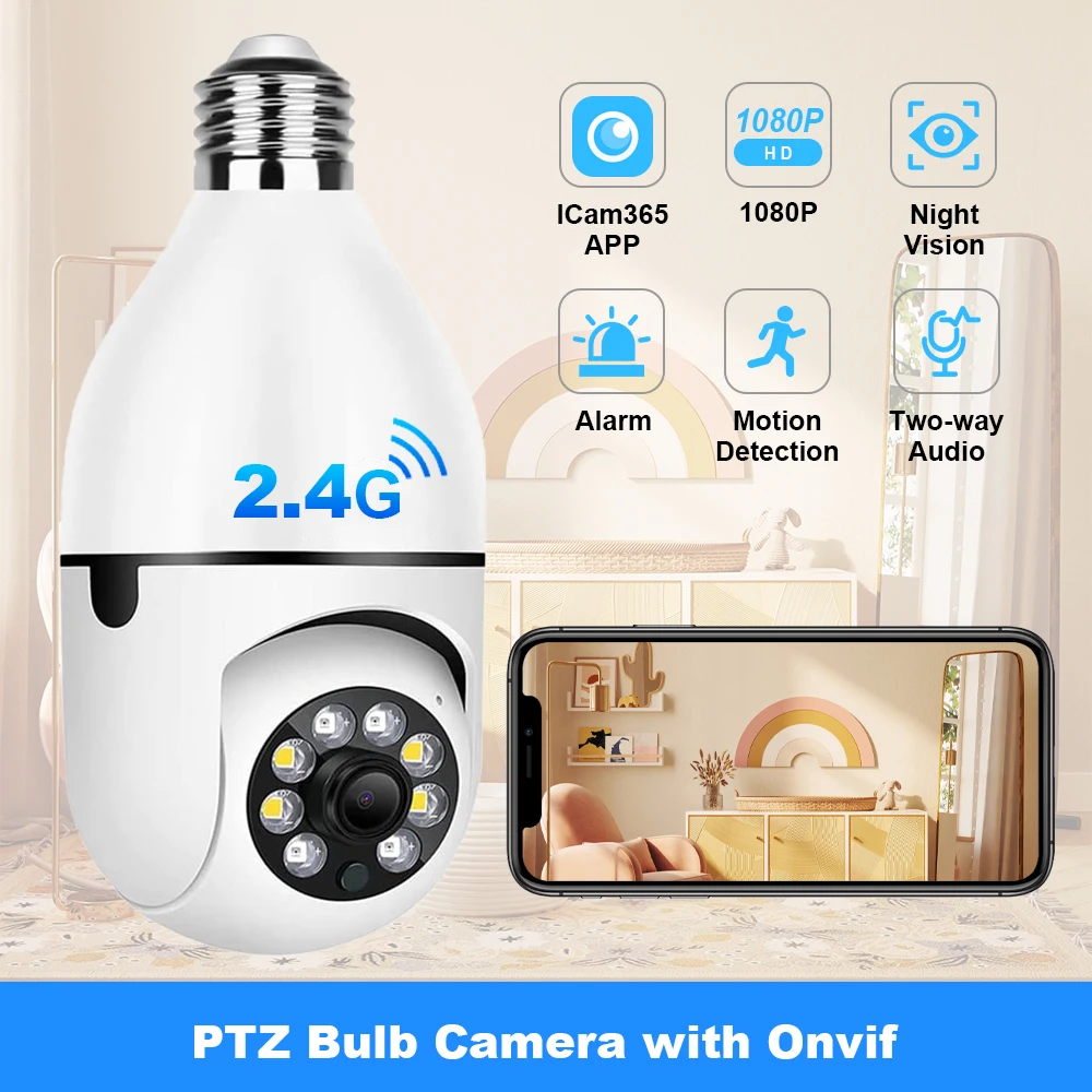 Icam365 app 2,4g wifi лампочка