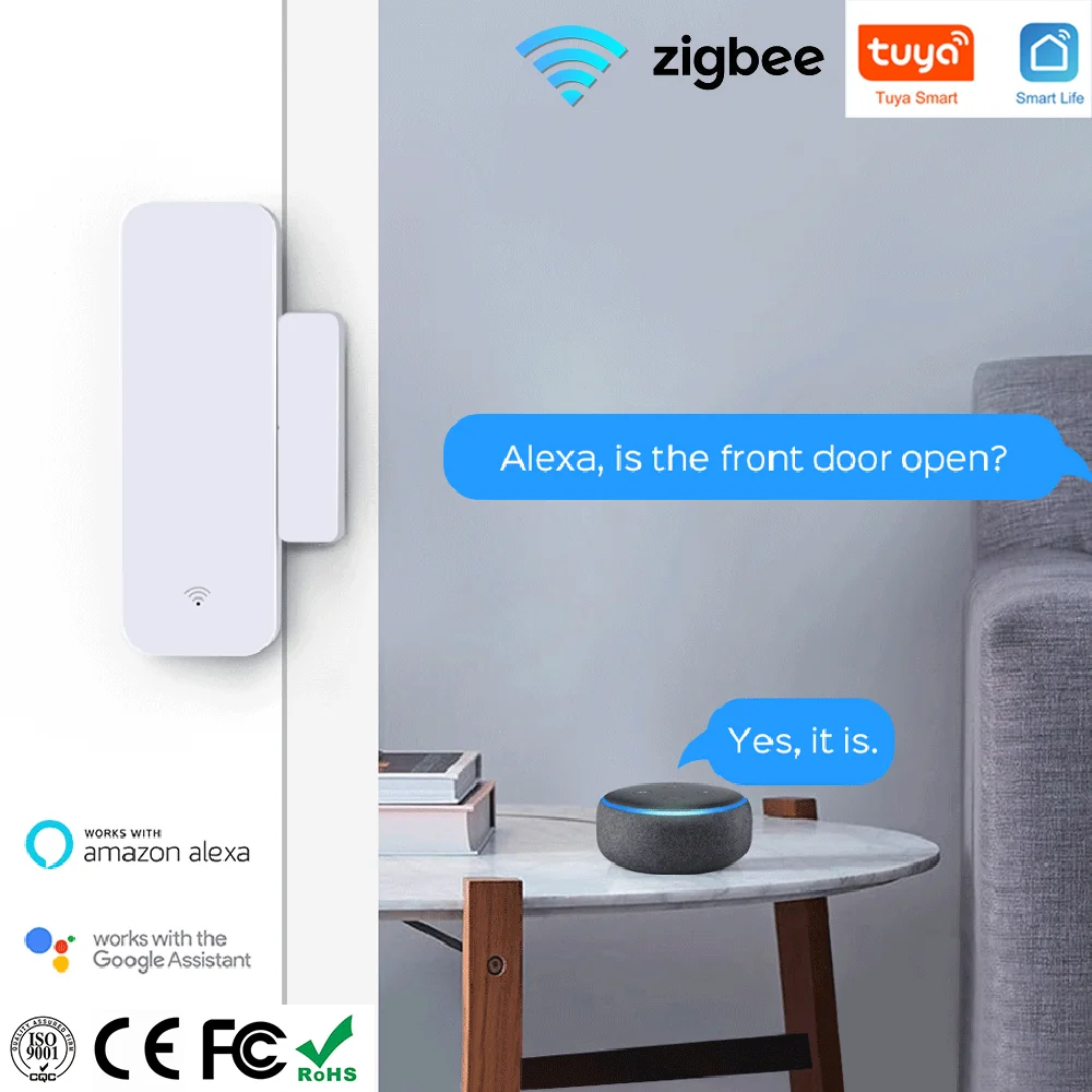 Tuya wifi zigbee умный датчик двери - Фотография_5