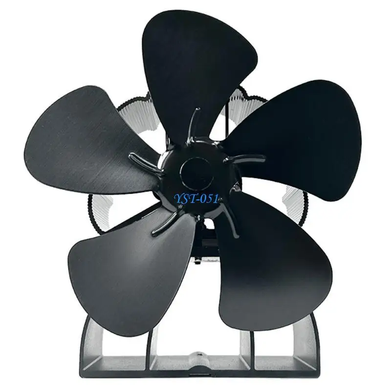 E15a вентилятор для дровяной печи с 5 лопастями и датчиком температуры - Фотография_3