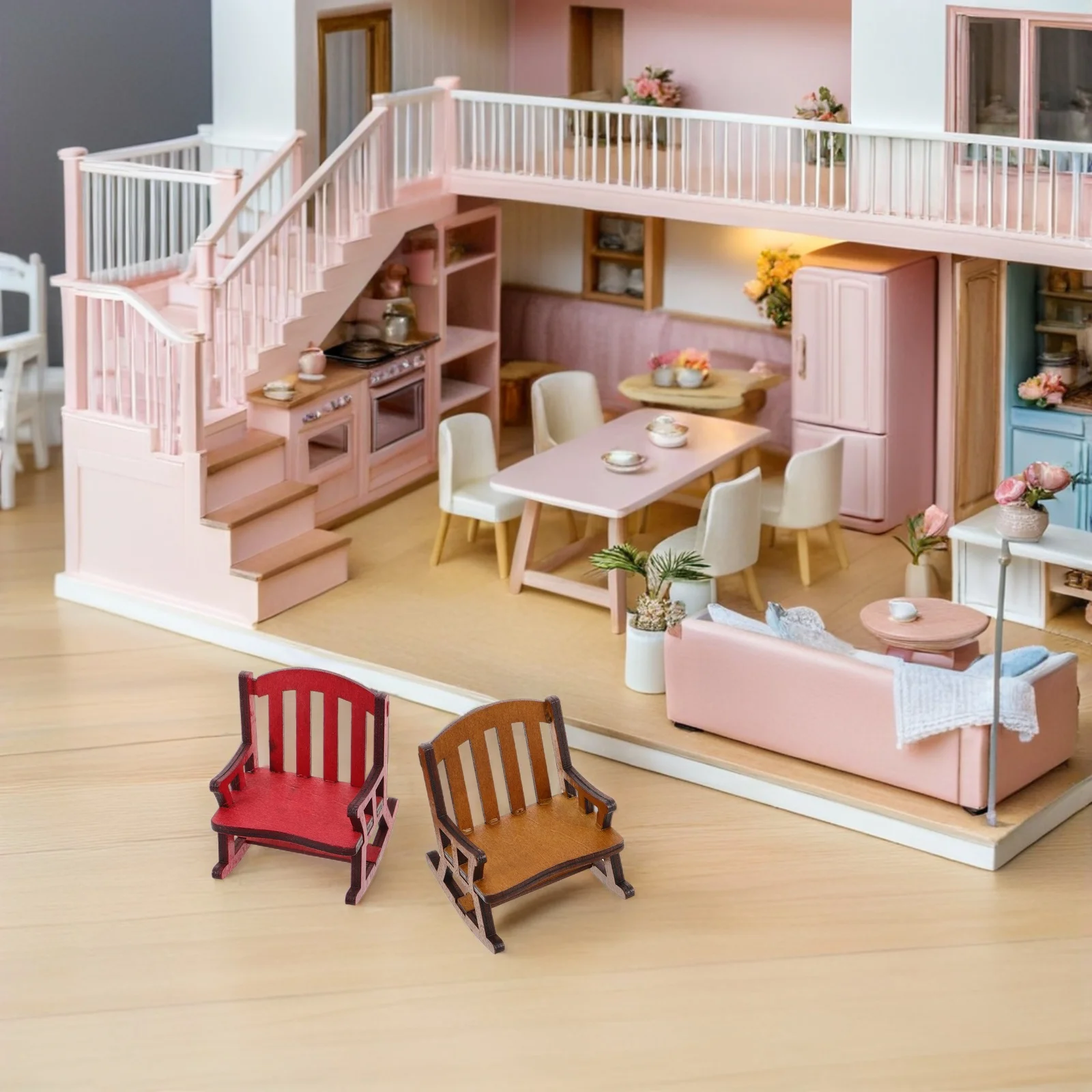 Мини-кресло-качалка деревянный