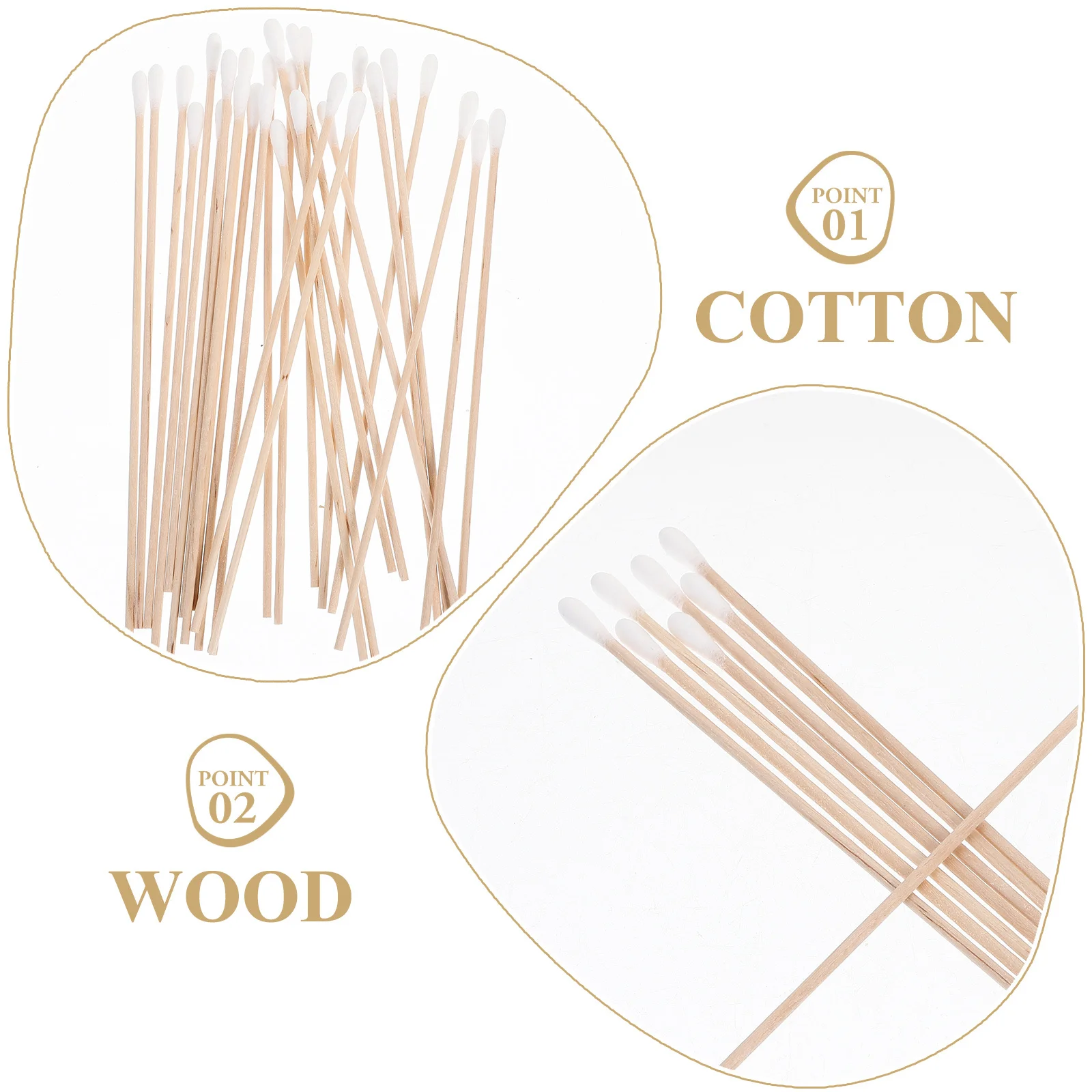 Ватные тампоны без пыли с длинной деревянной ручкой - Фотография_6