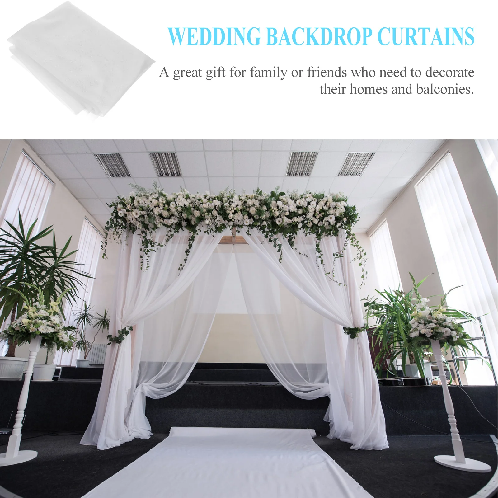 Тюлевой фон занавес премиум-класса - Фотография_2