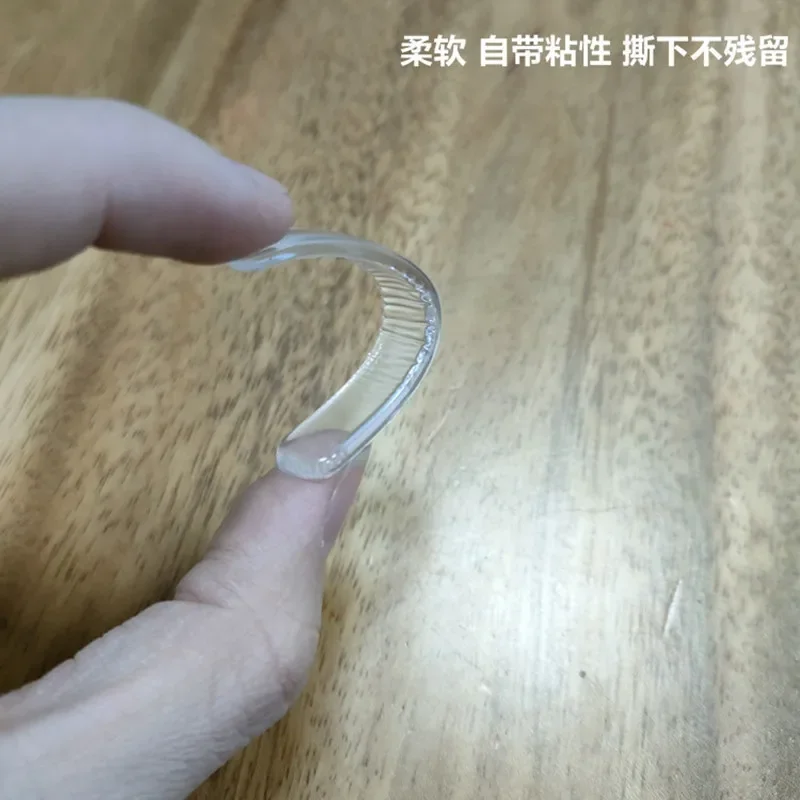 Прозрачный мягкий силиконовый ограничитель для двери - Фотография_6