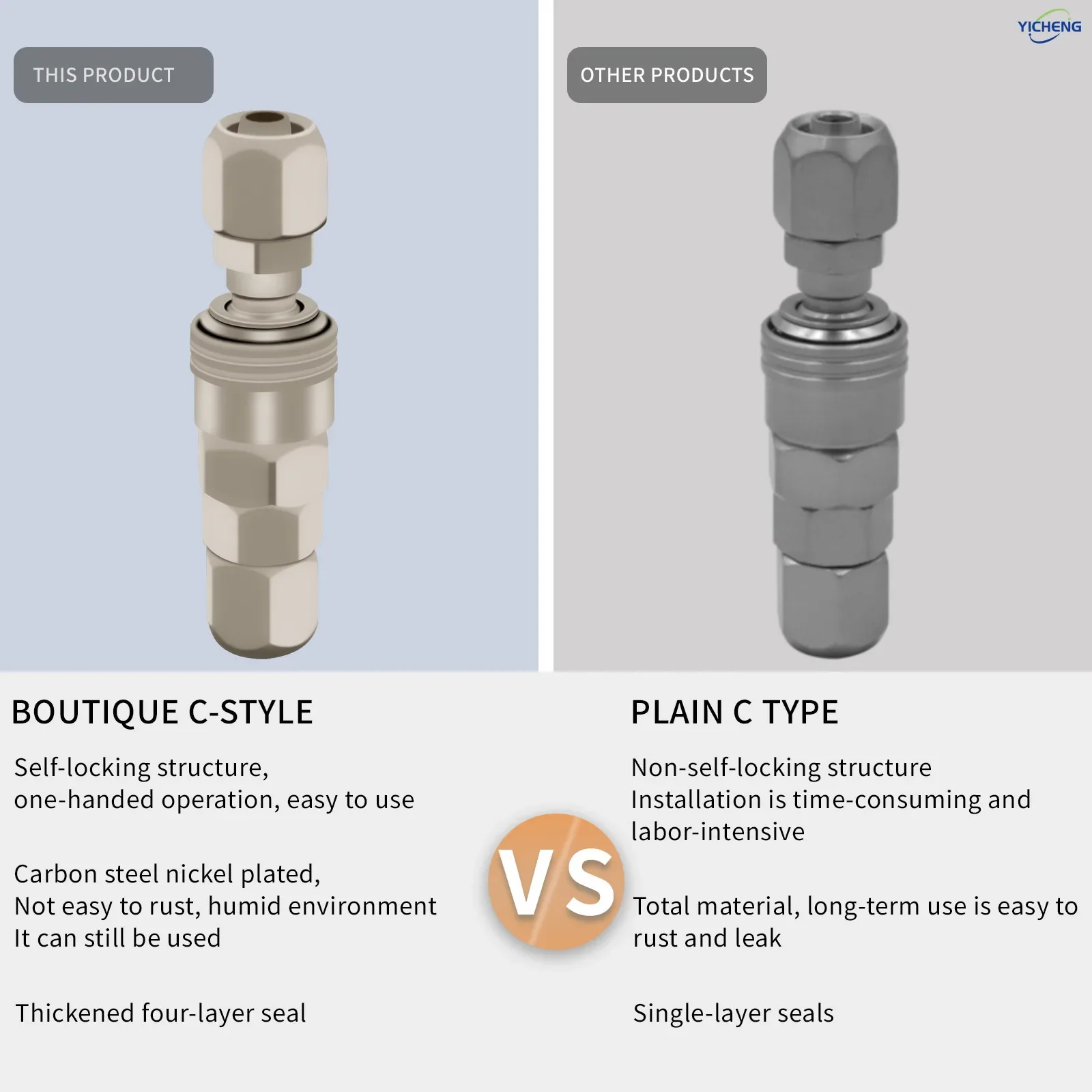Самоблокирующийся быстрый соединитель воздушного шланга - Фотография_3