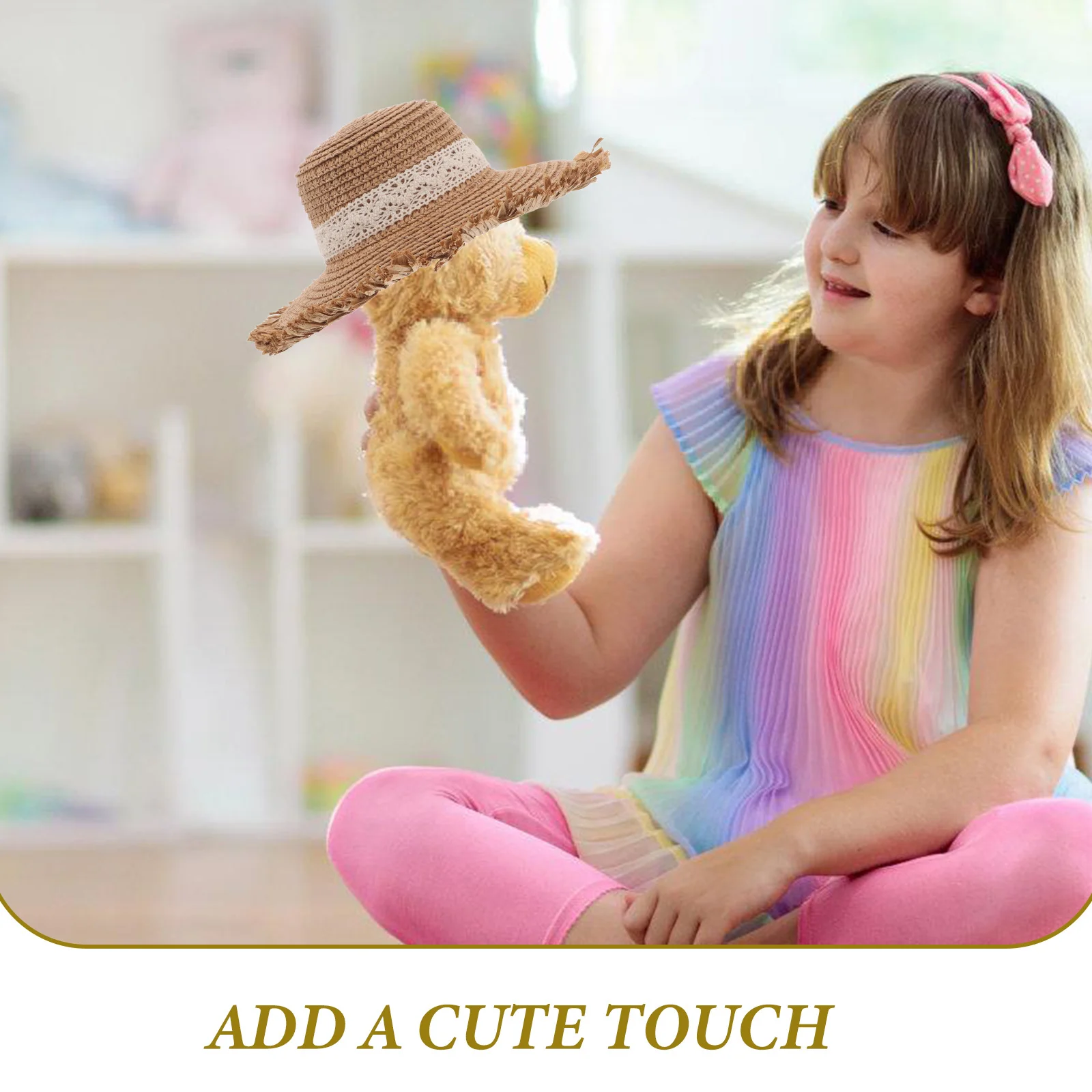 Маленький тканый цилиндр с кружевным - Фотография_2