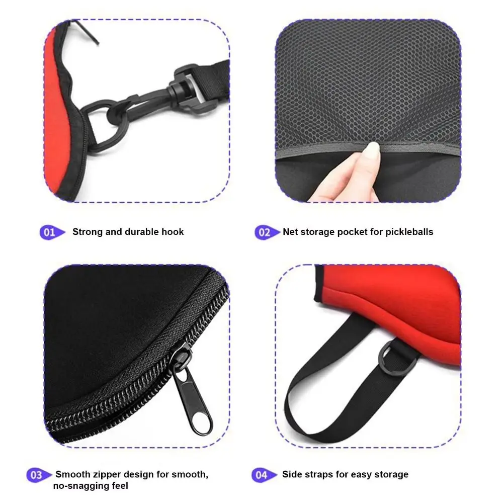 Большая вместительная сумка через плечо pickleball - Фотография_2