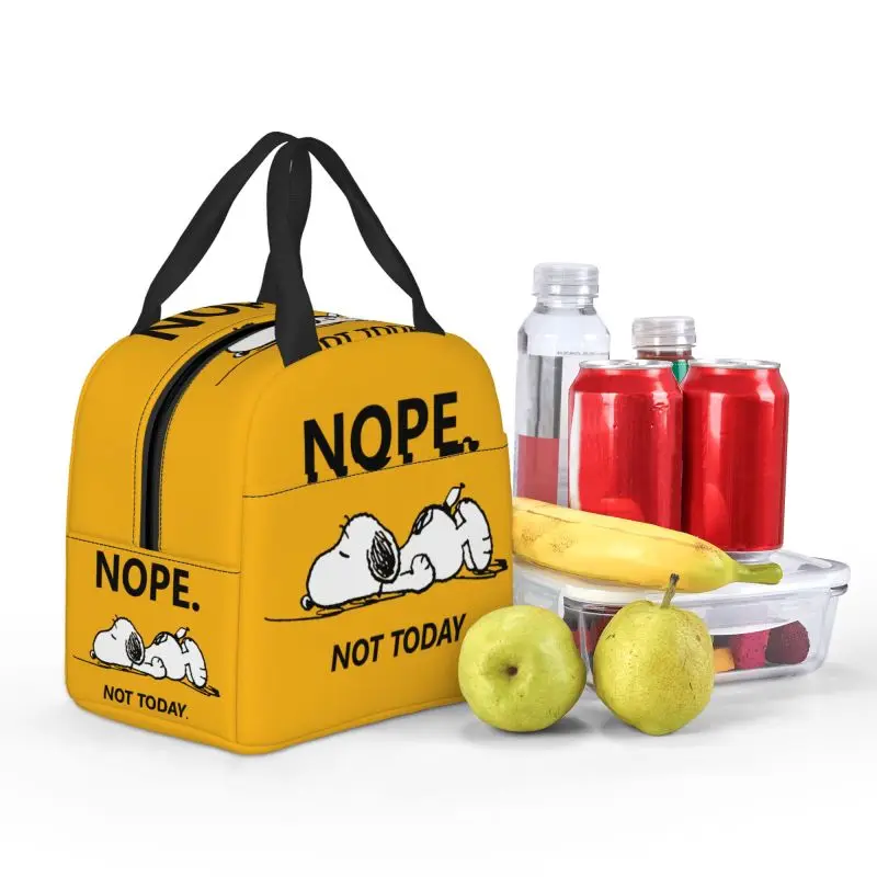 Изготовленный на заказ забавный мультяшный ланч-бокс снупи - Фотография_5