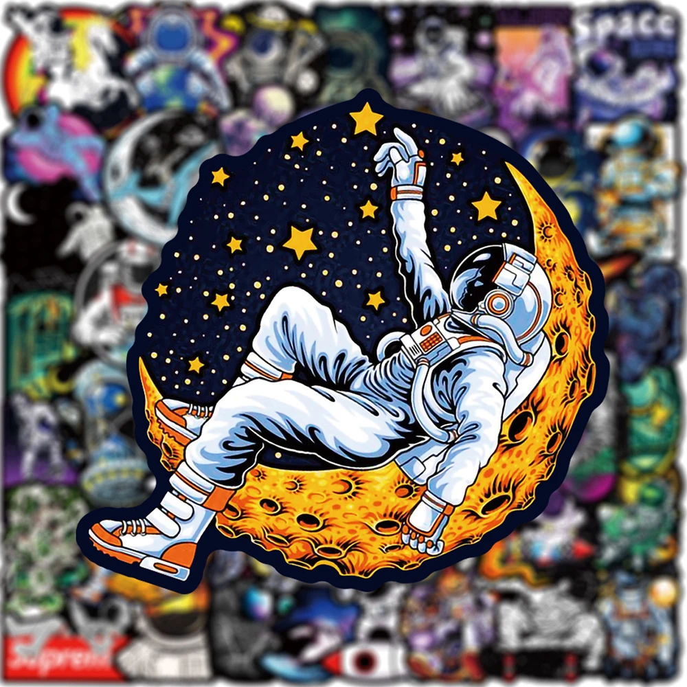 Космический космонавт наклейки