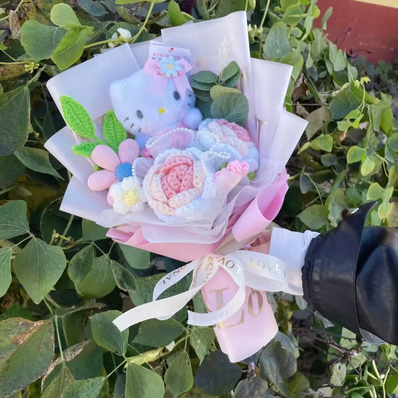 Натуральная плюшевая игрушка hello kitty - Фотография_5