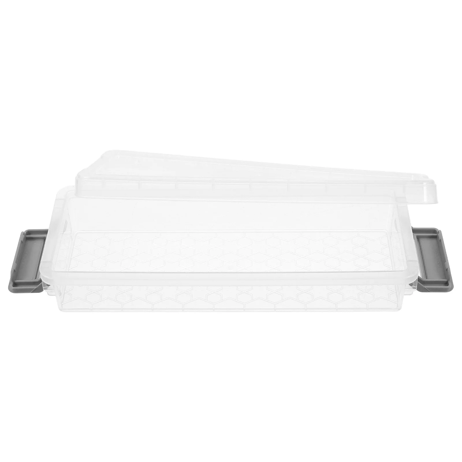 Прозрачный ящик для хранения с крышкой - Фотография_2