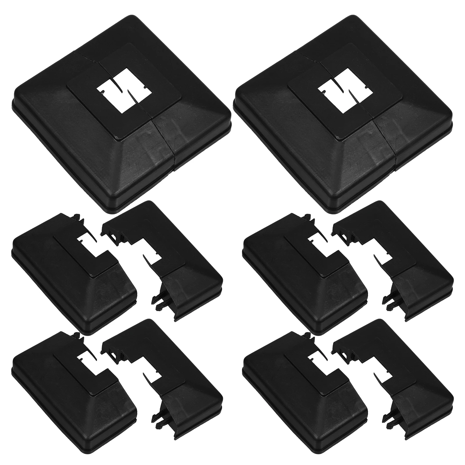 Черная пластиковая разделенная опорная крышка - Фотография_3