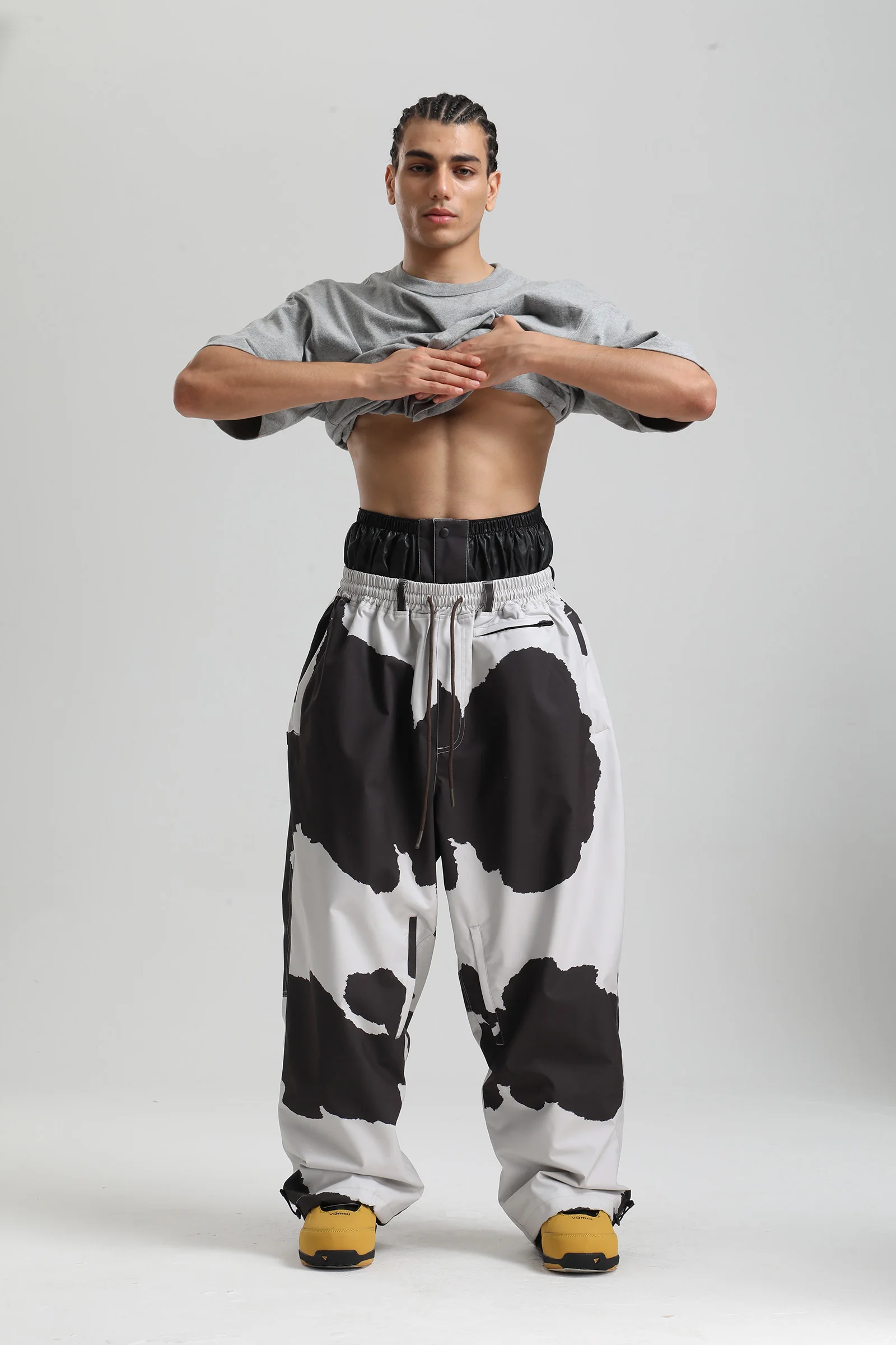 Унисекс свободные лыжные брюки-карго