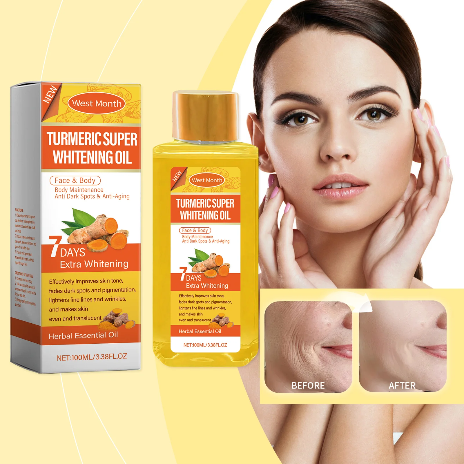 Осветляющее масло с куркумой – - Фотография_3