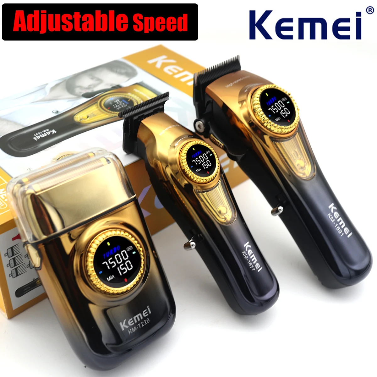 Kemei 1691 1677 t228 комплект перезаряжаемые