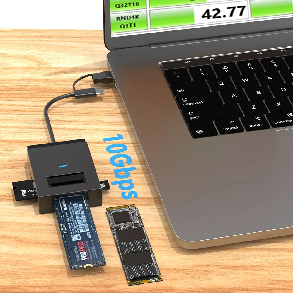 Корпус m.2 nvme ngff ssd 10 гбит/с тип c usb 3 - Фотография_2