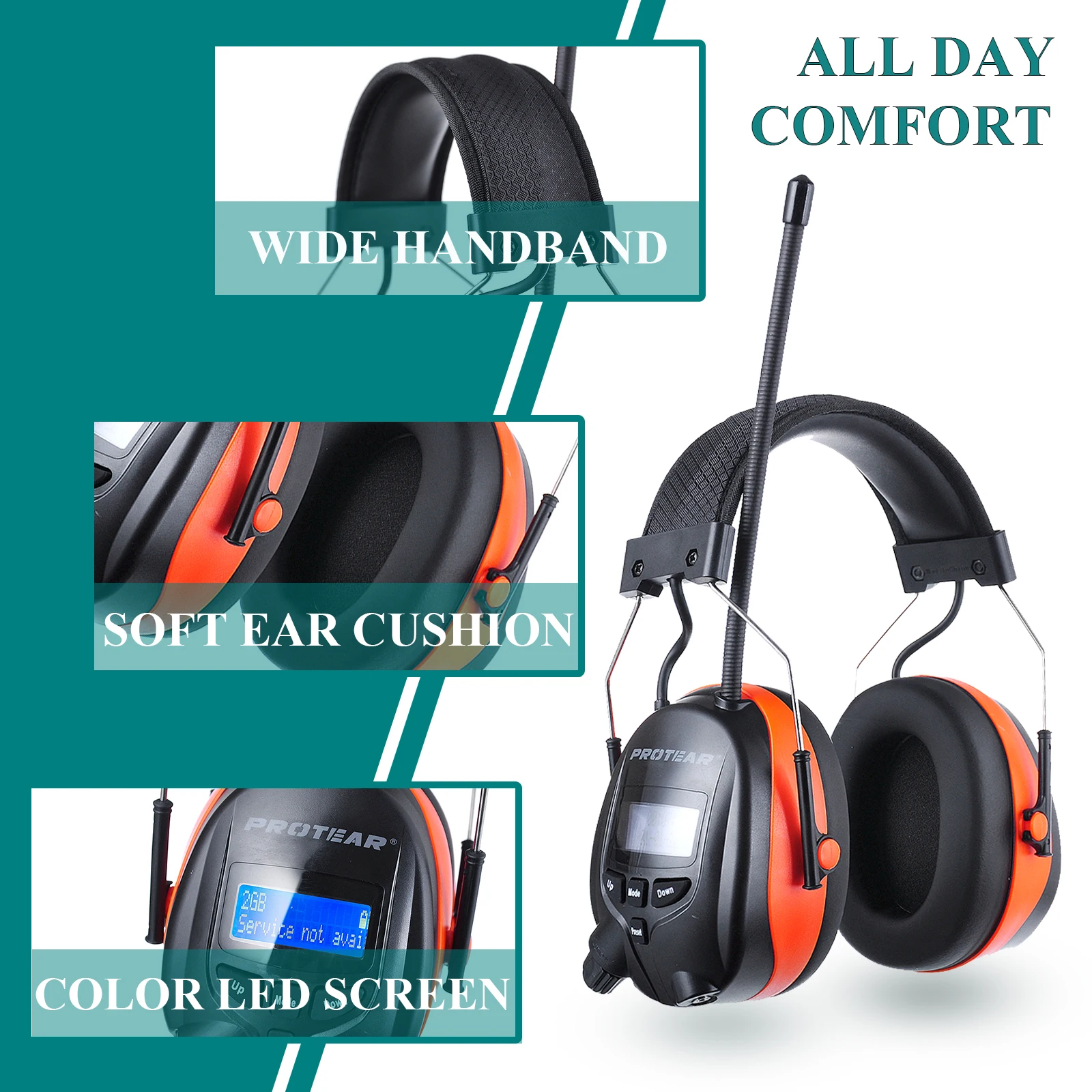 Радио наушники с перезаряжаемыми - Фотография_3