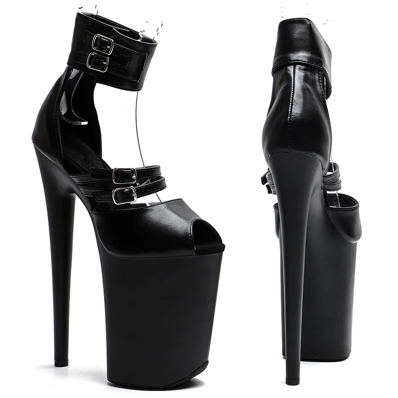 Дюймов, матовые босоножки из искусственной кожи с открытым носком - Фотография_2