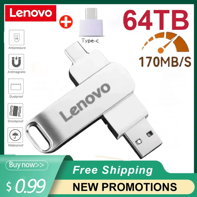 Lenovo 64 тб usb-накопитель usb 3