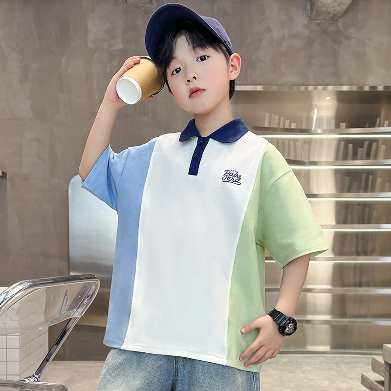 Летние детские рубашки поло для мальчиков - Фотография_5