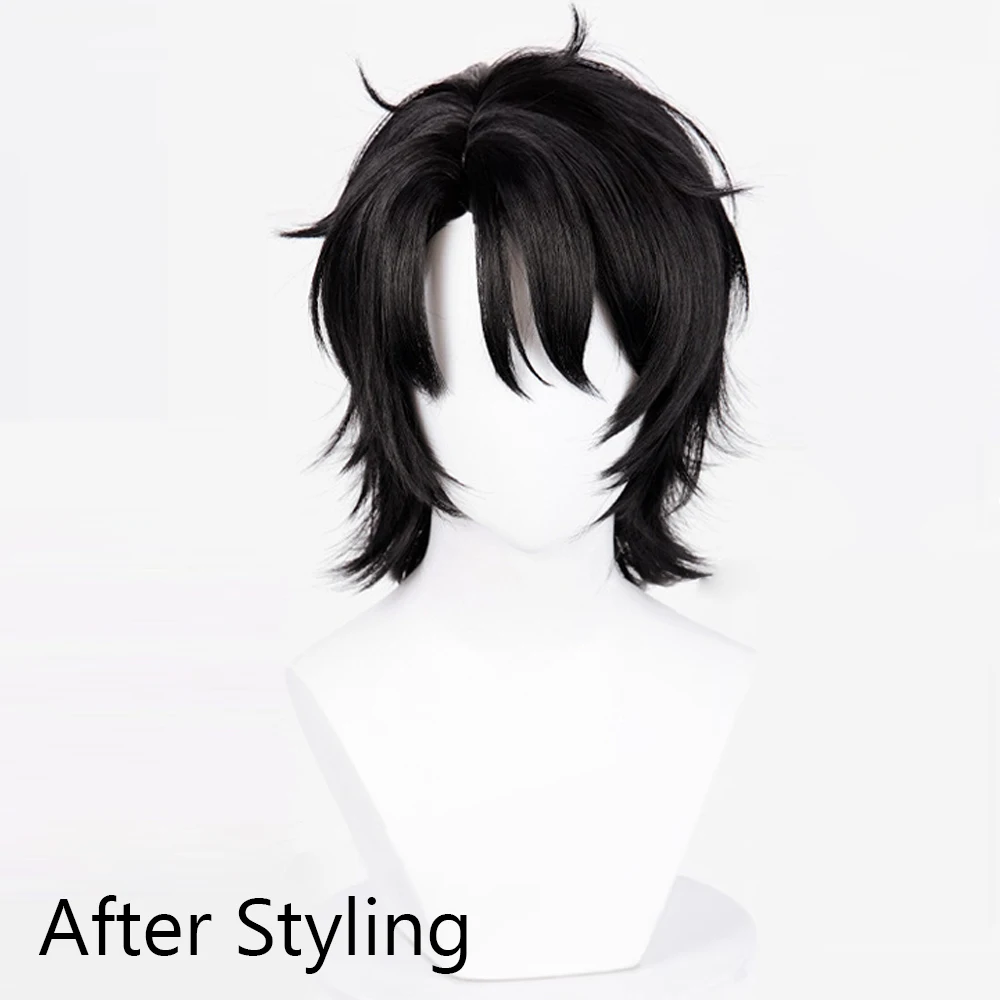 Короткий прямой черный пушистый - Фотография_4