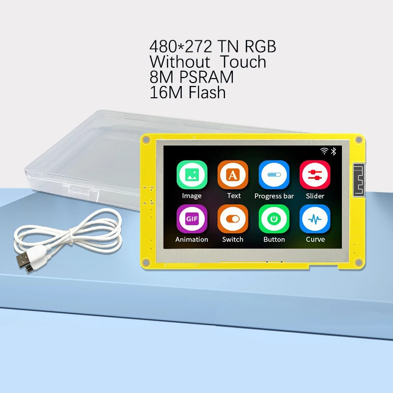 Esp32-s3 hmi 8m psram 16m flash arduino lvgl wifi и bluetooth 4 - Фотография_3