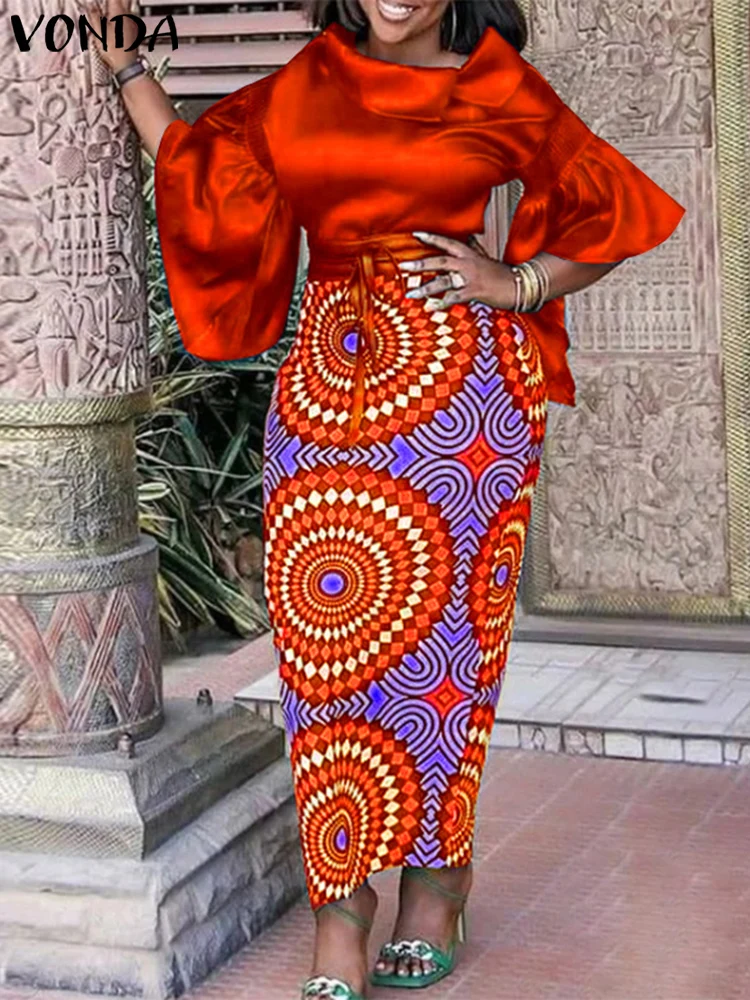 Vonda женские атласные комплекты платьев - Фотография_2