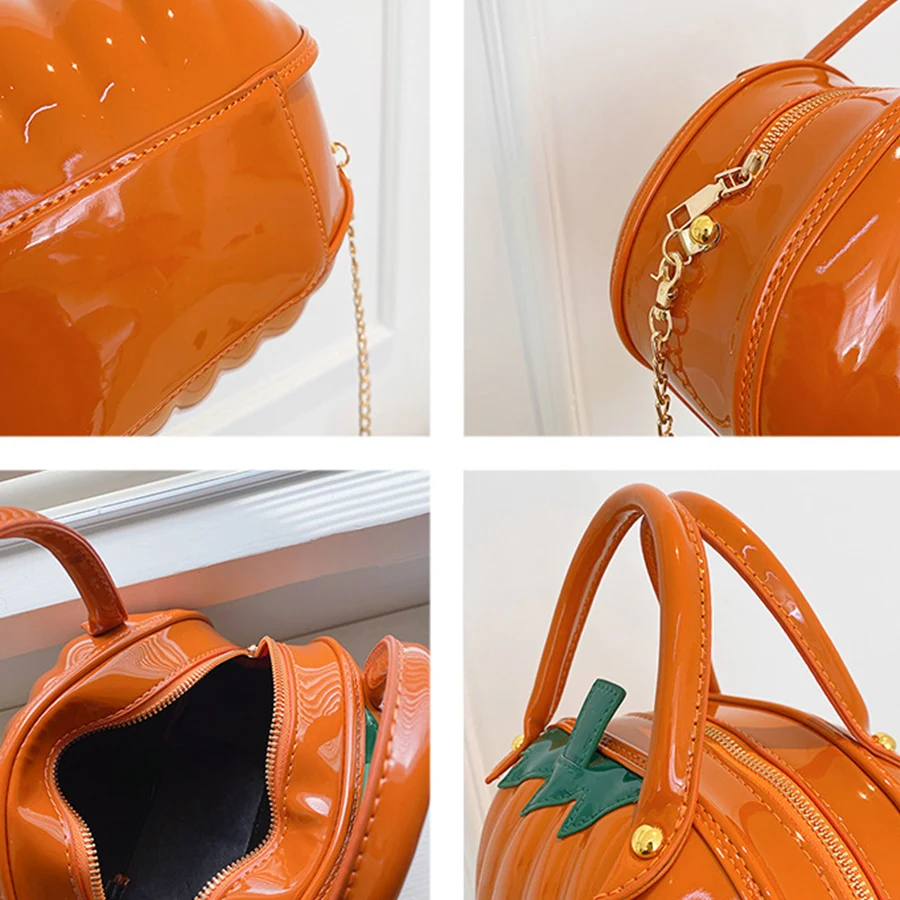 Женская сумка в форме тыквы - Фотография_6