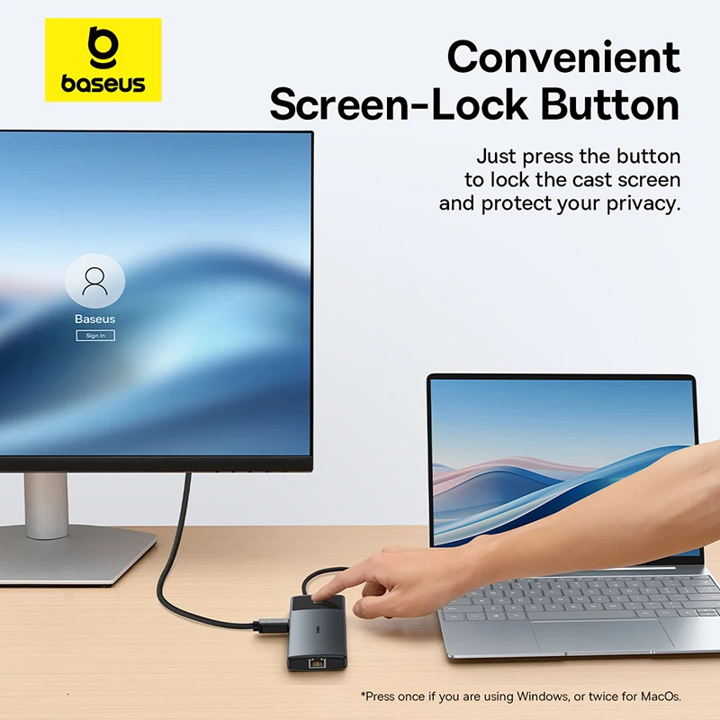 Baseus usb c hub dual hdmi 8k 4k адаптер 10-в-1 usb 3 - Фотография_4