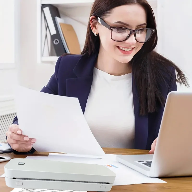 Термальный бесчернильный принтер bluetooth a4 maker - Фотография_4