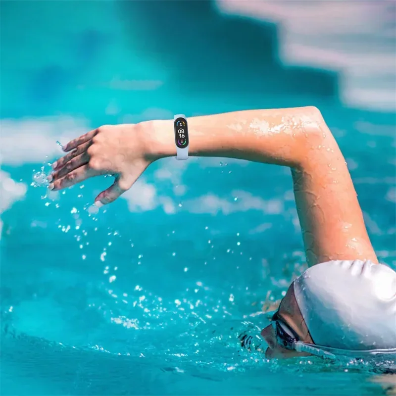 Силиконовый ремешок для часов xiaomi mi band 7 6 5 4 3 - Фотография_5