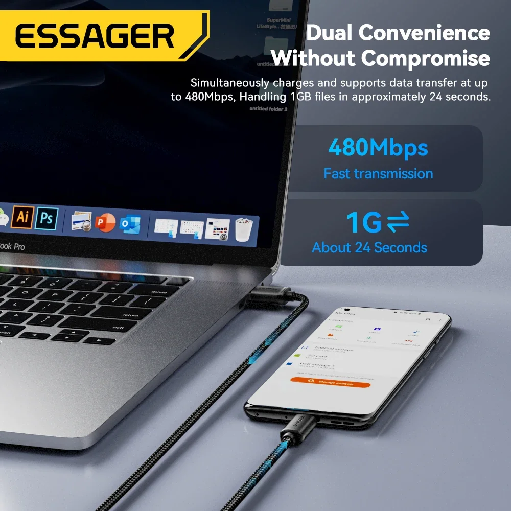 Essager micro usb-кабель 2a для - Фотография_5