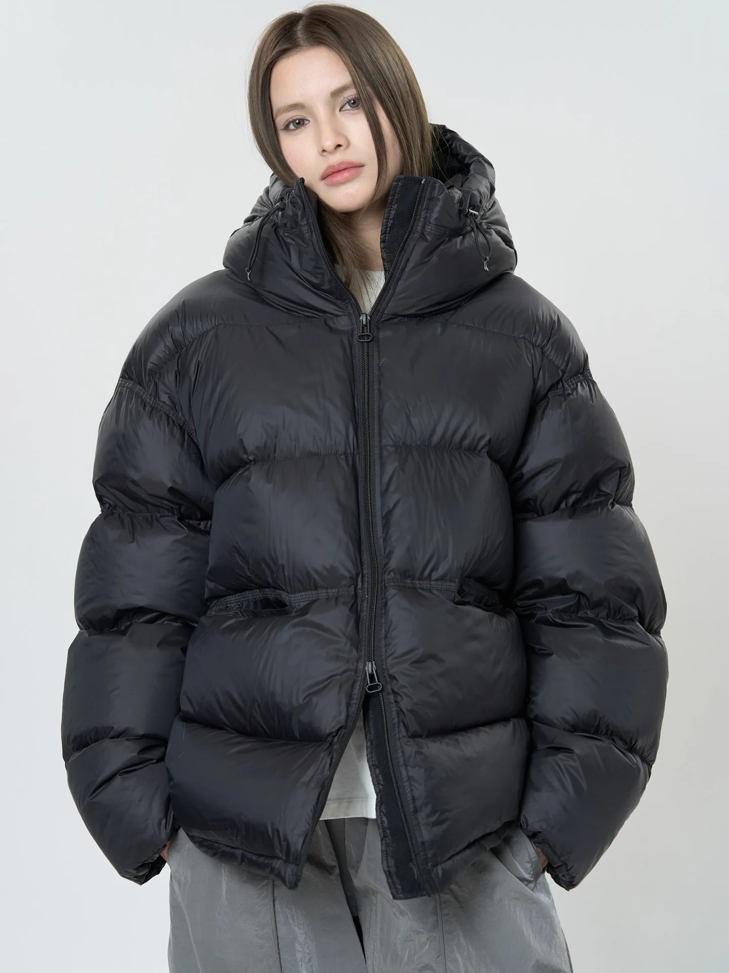 Зимний женский повседневный однотонный - Фотография_2