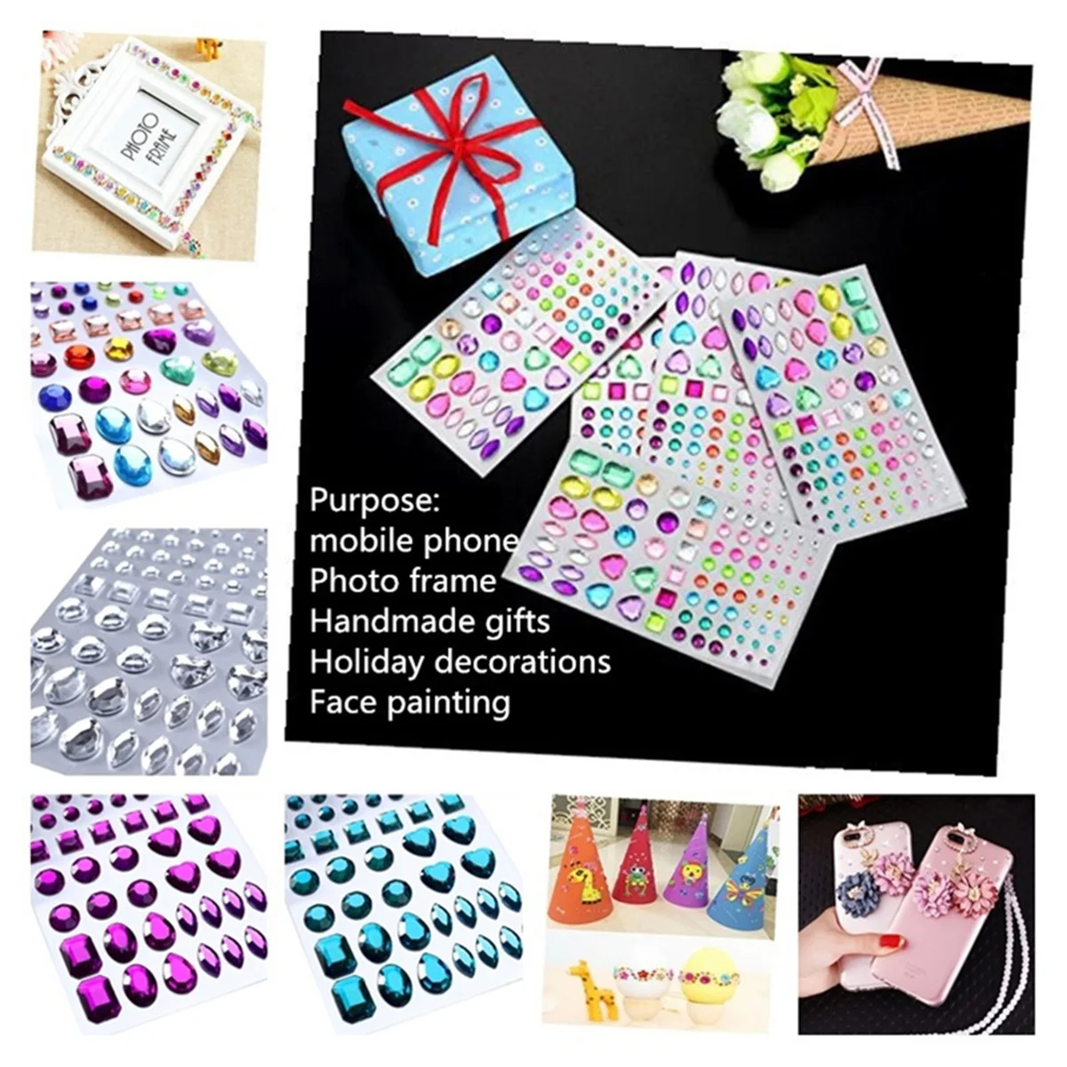 Самоклеящиеся задние клейкие стразы