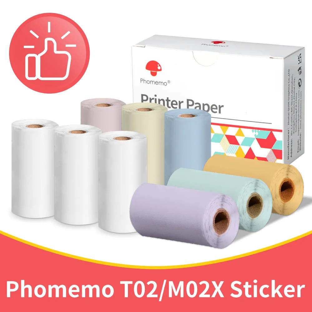 Phomemo 3 рулона самоклеящаяся