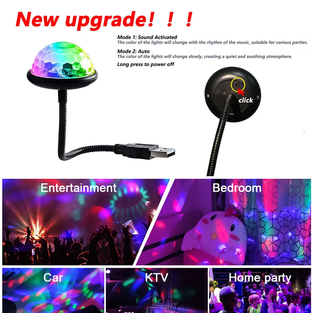 Мини-диско-шар, rgb dj lighting