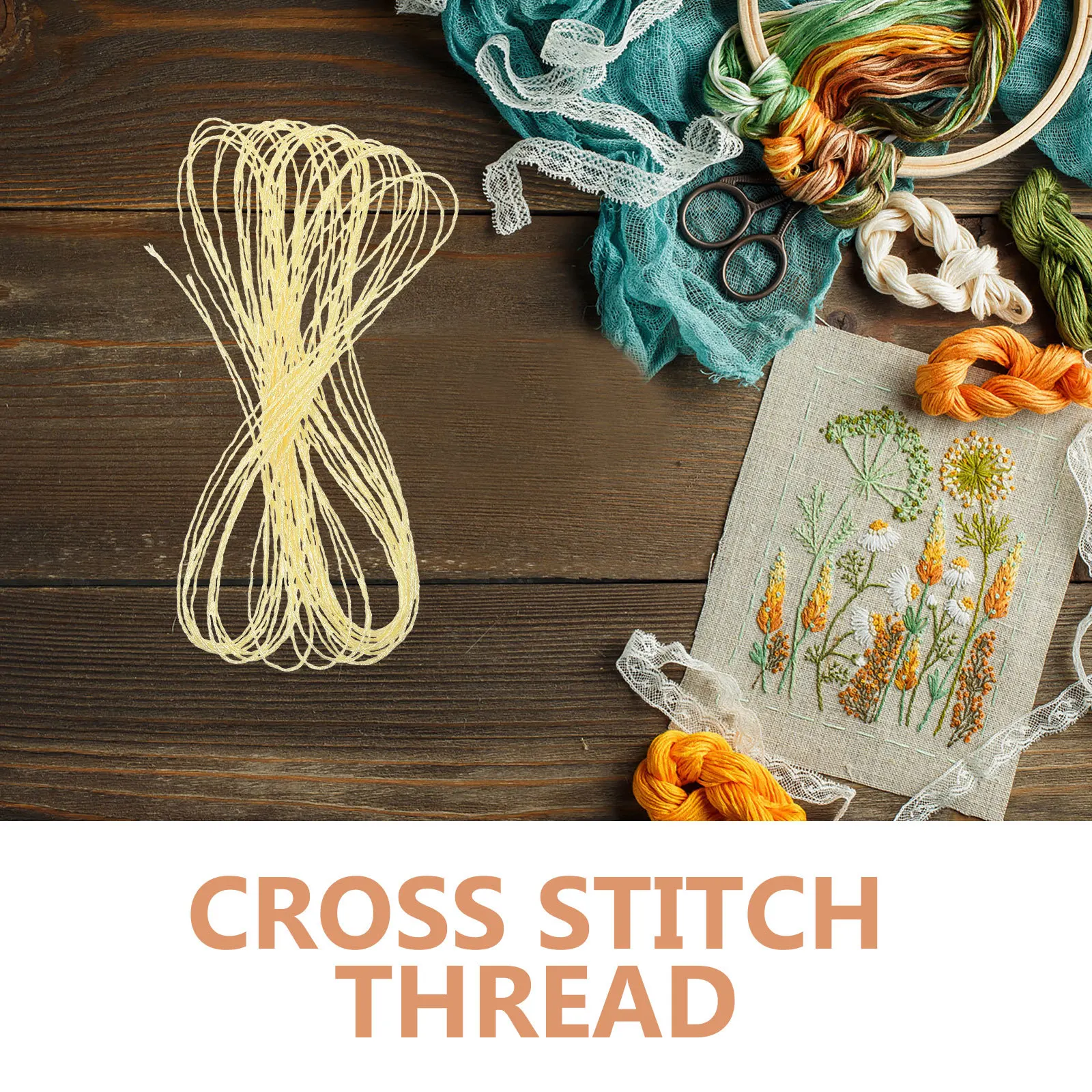 6 рулонов блестящих ниток для вышивания - Фотография_5