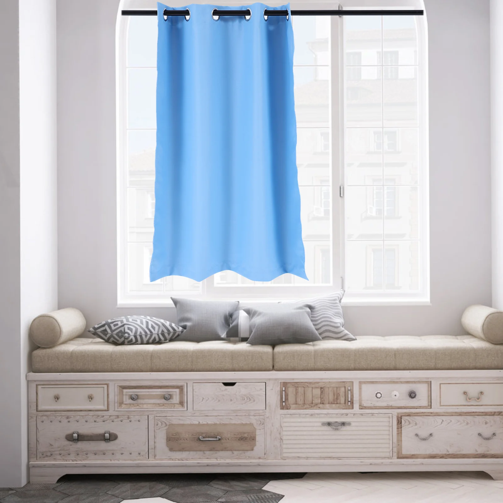 Высокоточная плотная оконная занавеска из полиэстера - Фотография_5