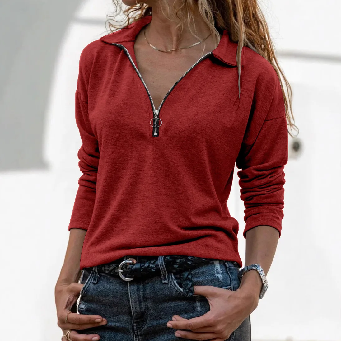 Женские повседневные модные рубашки - Фотография_2