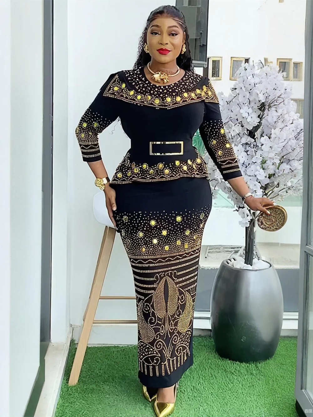 Африканские вечерние платья больших