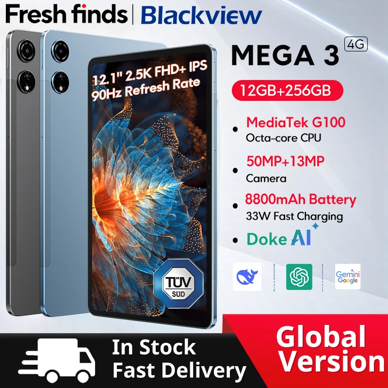 【мировая премьера】планшет blackview mega 3 с 12