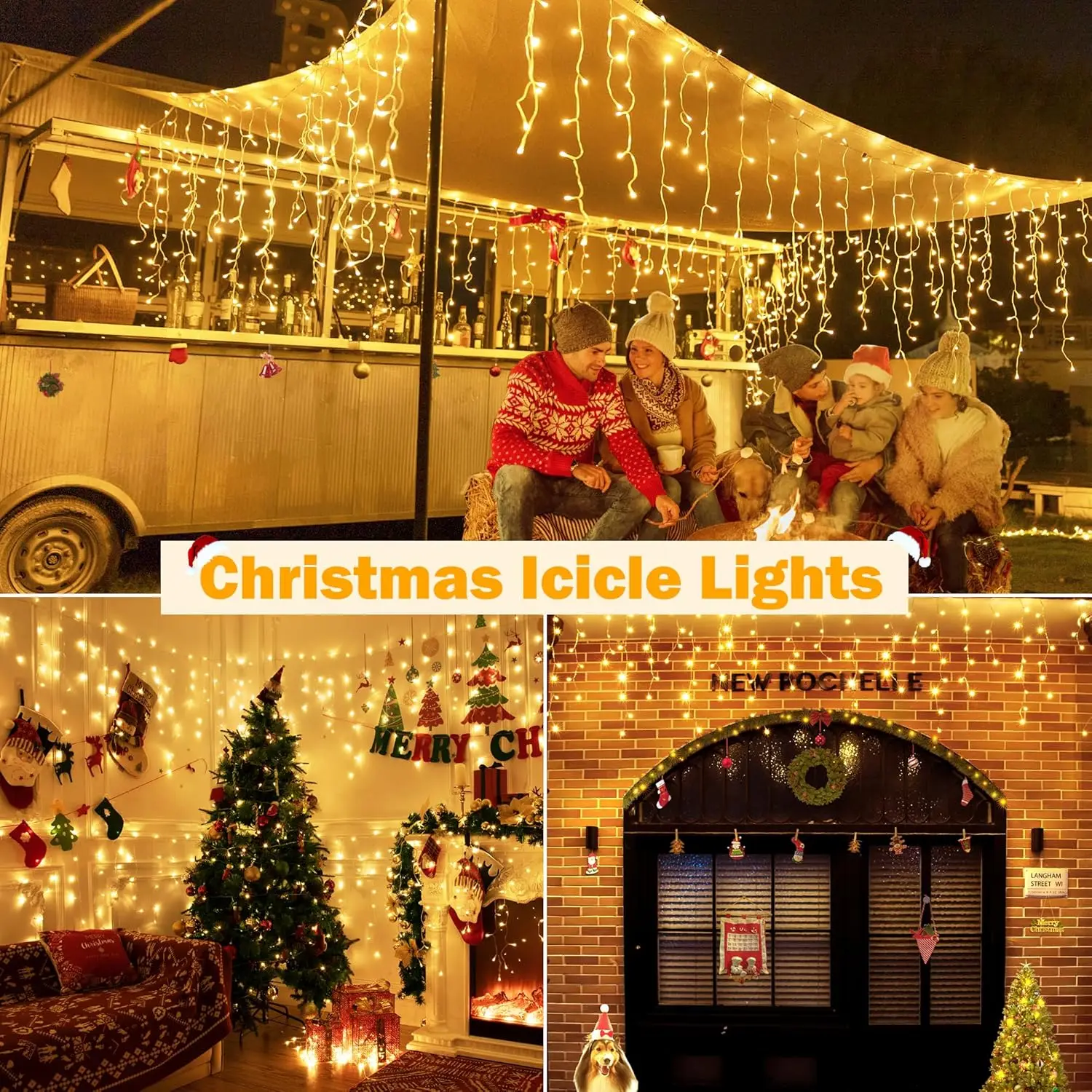 Уличная гирлянда на доме - Фотография_4