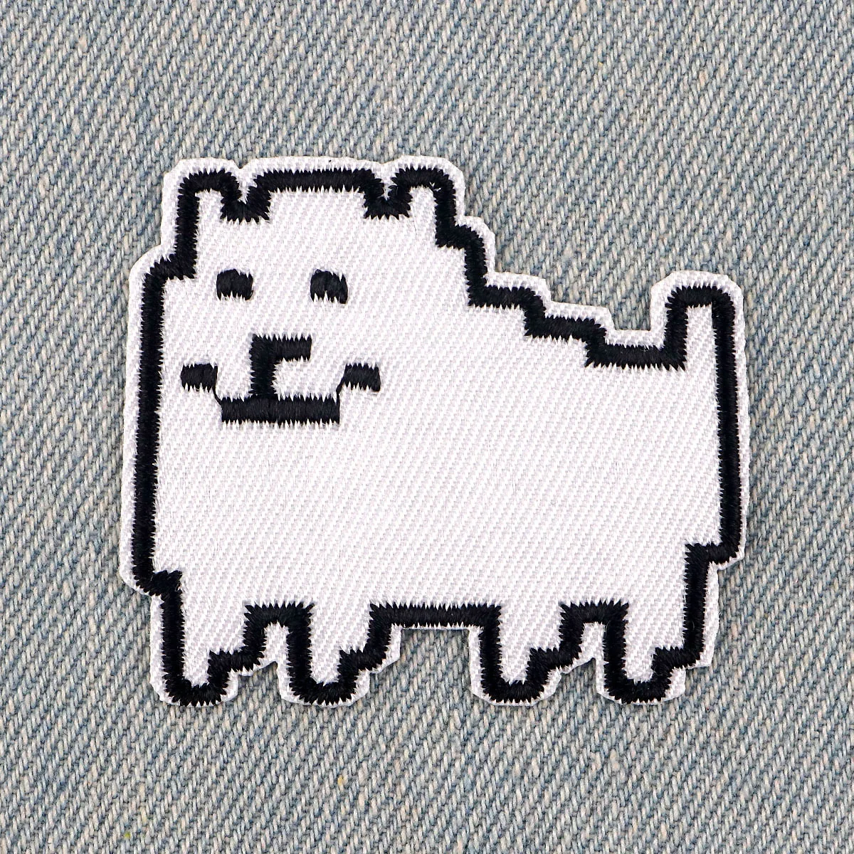 Наклейка pixel dog патч аппликация «сделай сам» на одежду - Фотография_3
