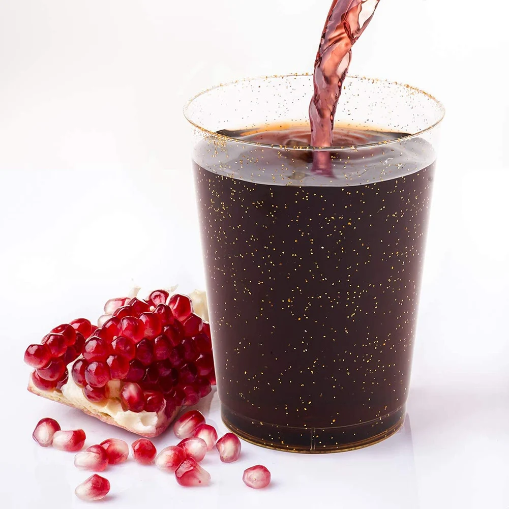 Золотые пластиковые стаканы - Фотография_2