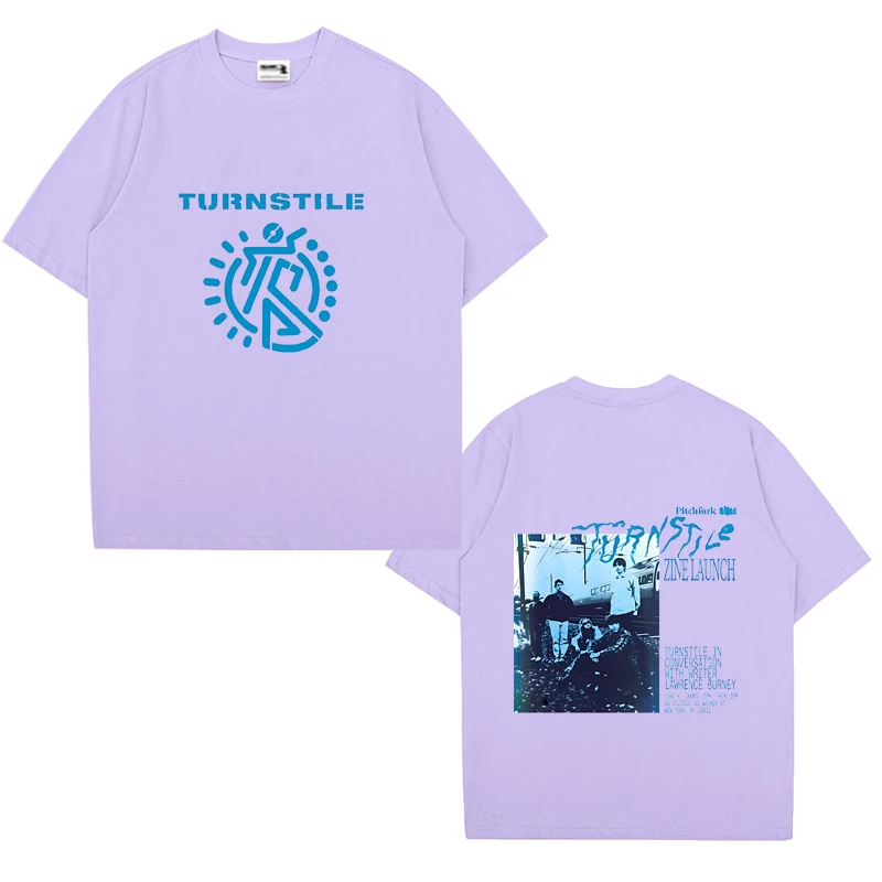 Года, футболки с короткими рукавами и графическим принтом turnstile tour - Фотография_4